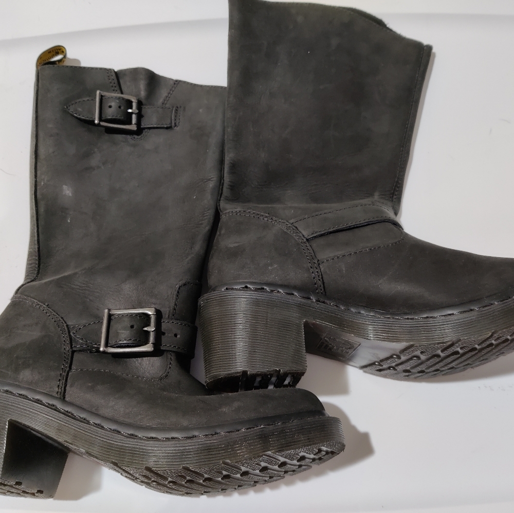 Black biker style docs
